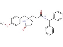 N-(diphenylmethyl)-3-[2-(4-methoxybenzyl)-5-oxo-2-pyrrolidinyl]propanamide