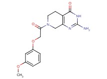 2-amino-7-[(3-methoxyphenoxy)acetyl]-5,6,7,8-tetrahydropyrido[3,4-d]pyrimidin-4(3H)-one