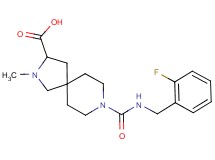 8-{[(2-fluorobenzyl)amino]carbonyl}-2-methyl-2,8-diazaspiro[4.5]decane-3-carboxylic acid