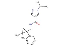 N-[(2,2-dimethyl-1-phenylcyclopropyl)methyl]-1-isopropyl-1H-pyrazole-4-carboxamide