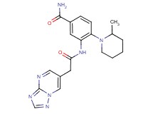 4-(2-methylpiperidin-1-yl)-3-[([1,2,4]triazolo[1,5-a]pyrimidin-6-ylacetyl)amino]benzamide