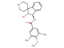 N-[(2R*,3R*)-2-hydroxy-2,3-dihydrospiro[indene-1,4'-piperidin]-3-yl]-4-methoxy-3,5-dimethylbenzamide