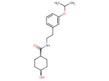 cis-4-hydroxy-N-[2-(3-isopropoxyphenyl)ethyl]cyclohexanecarboxamide