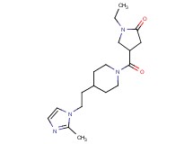 1-ethyl-4-({4-[2-(2-methyl-1H-imidazol-1-yl)ethyl]-1-piperidinyl}carbonyl)-2-pyrrolidinone