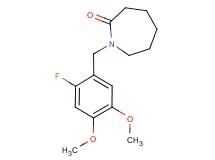 1-(2-fluoro-4,5-dimethoxybenzyl)azepan-2-one
