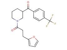 {1-[3-(2-furyl)propanoyl]-3-piperidinyl}[4-(trifluoromethyl)phenyl]methanone