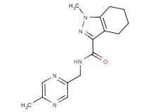 1-methyl-N-[(5-methylpyrazin-2-yl)methyl]-4,5,6,7-tetrahydro-1H-indazole-3-carboxamide