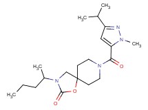8-[(3-isopropyl-1-methyl-1H-pyrazol-5-yl)carbonyl]-3-(1-methylbutyl)-1-oxa-3,8-diazaspiro[4.5]decan-2-one