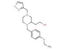 2-[1-(4-ethoxybenzyl)-4-(3-isoxazolylmethyl)-2-piperazinyl]ethanol