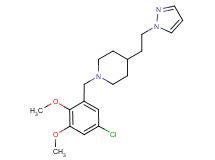 1-(5-chloro-2,3-dimethoxybenzyl)-4-[2-(1H-pyrazol-1-yl)ethyl]piperidine