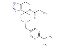 1'-[(2-isopropylpyrimidin-5-yl)methyl]-5-propionyl-1,5,6,7-tetrahydrospiro[imidazo[4,5-c]pyridine-4,4'-piperidine]