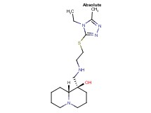 (1R,9aR)-1-[({2-[(4-ethyl-5-methyl-4H-1,2,4-triazol-3-yl)thio]ethyl}amino)methyl]octahydro-2H-quinolizin-1-ol