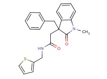 2-(3-benzyl-1-methyl-2-oxo-2,3-dihydro-1H-indol-3-yl)-N-(2-thienylmethyl)acetamide