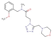 N-(2-methoxybenzyl)-N-methyl-3-[5-(4-morpholinylmethyl)-1H-tetrazol-1-yl]propanamide
