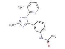 N-{3-[3-methyl-1-(3-methylpyridin-2-yl)-1H-1,2,4-triazol-5-yl]phenyl}acetamide