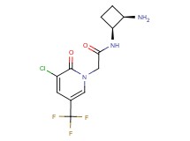N-[(1S*,2R*)-2-aminocyclobutyl]-2-[3-chloro-2-oxo-5-(trifluoromethyl)-1(2H)-pyridinyl]acetamide