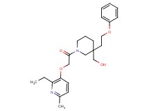 [1-{[(2-ethyl-6-methyl-3-pyridinyl)oxy]acetyl}-3-(2-phenoxyethyl)-3-piperidinyl]methanol