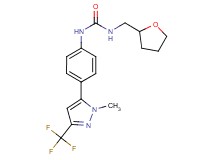 N-{4-[1-methyl-3-(trifluoromethyl)-1H-pyrazol-5-yl]phenyl}-N'-(tetrahydrofuran-2-ylmethyl)urea
