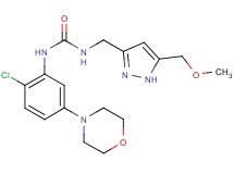 N-(2-chloro-5-morpholin-4-ylphenyl)-N'-{[5-(methoxymethyl)-1H-pyrazol-3-yl]methyl}urea