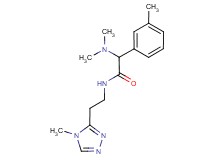 2-(dimethylamino)-2-(3-methylphenyl)-N-[2-(4-methyl-4H-1,2,4-triazol-3-yl)ethyl]acetamide