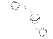 (1S*,5R*)-6-[(2E)-3-(4-fluorophenyl)-2-propen-1-yl]-3-(4-pyridinylmethyl)-3,6-diazabicyclo[3.2.2]nonane