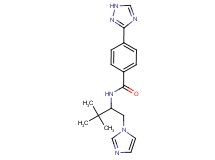 N-[1-(1H-imidazol-1-ylmethyl)-2,2-dimethylpropyl]-4-(1H-1,2,4-triazol-3-yl)benzamide
