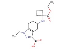 5-{[1-(ethoxycarbonyl)cyclobutyl]amino}-1-ethyl-4,5,6,7-tetrahydro-1H-indazole-3-carboxylic acid
