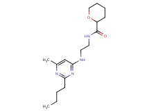 N-{2-[(2-butyl-6-methylpyrimidin-4-yl)amino]ethyl}tetrahydro-2H-pyran-2-carboxamide