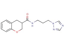 N-[3-(1H-1,2,4-triazol-1-yl)propyl]chromane-3-carboxamide