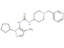N-(1-cyclopentyl-4-methyl-1H-pyrazol-5-yl)-N'-[1-(pyridin-3-ylmethyl)piperidin-4-yl]urea