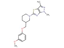 5-{3-[(3-methoxyphenoxy)methyl]piperidin-1-yl}-1,3-dimethyl-1H-pyrazolo[3,4-d][1,3]thiazole