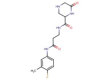 N-{3-[(4-fluoro-3-methylphenyl)amino]-3-oxopropyl}-6-oxo-2-piperazinecarboxamide hydrochloride