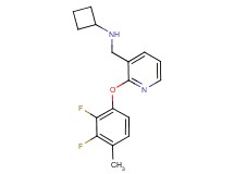 N-{[2-(2,3-difluoro-4-methylphenoxy)-3-pyridinyl]methyl}cyclobutanamine
