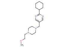2-cyclohexyl-5-{[4-(2-methoxyethyl)piperazin-1-yl]methyl}pyrimidine