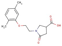 1-[2-(2,5-dimethylphenoxy)ethyl]-5-oxopyrrolidine-3-carboxylic acid