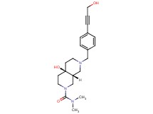 (4aR*,8aR*)-4a-hydroxy-7-[4-(3-hydroxyprop-1-yn-1-yl)benzyl]-N,N-dimethyloctahydro-2,7-naphthyridine-2(1H)-carboxamide