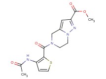 methyl 5-{[3-(acetylamino)-2-thienyl]carbonyl}-4,5,6,7-tetrahydropyrazolo[1,5-a]pyrazine-2-carboxylate