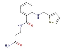 N-(3-amino-3-oxopropyl)-2-[(2-thienylmethyl)amino]benzamide