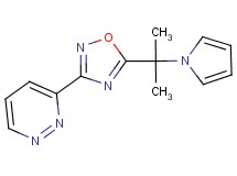 3-{5-[1-methyl-1-(1H-pyrrol-1-yl)ethyl]-1,2,4-oxadiazol-3-yl}pyridazine
