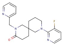 8-(3-fluoro-2-pyridinyl)-2-(2-pyridinylmethyl)-2,8-diazaspiro[5.5]undecan-3-one