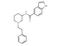 N-[1-(2-phenylethyl)-3-piperidinyl]-1H-indole-5-carboxamide