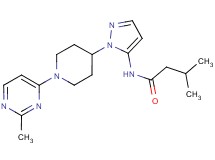 3-methyl-N-{1-[1-(2-methylpyrimidin-4-yl)piperidin-4-yl]-1H-pyrazol-5-yl}butanamide
