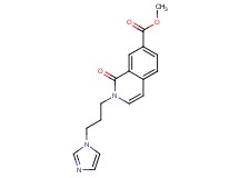methyl 2-[3-(1H-imidazol-1-yl)propyl]-1-oxo-1,2-dihydroisoquinoline-7-carboxylate