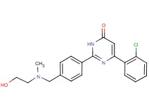 6-(2-chlorophenyl)-2-(4-{[(2-hydroxyethyl)(methyl)amino]methyl}phenyl)pyrimidin-4(3H)-one