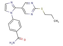 4-{2-[2-(propylthio)pyrimidin-5-yl]-1H-imidazol-1-yl}benzamide