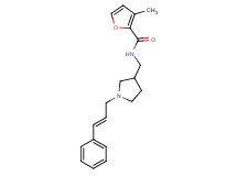 3-methyl-N-({1-[(2E)-3-phenylprop-2-en-1-yl]pyrrolidin-3-yl}methyl)-2-furamide