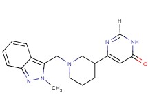 6-{1-[(2-methyl-2H-indazol-3-yl)methyl]piperidin-3-yl}pyrimidin-4(3H)-one