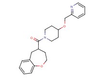 2-({[1-(2,3,4,5-tetrahydro-1-benzoxepin-4-ylcarbonyl)piperidin-4-yl]oxy}methyl)pyridine