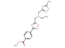 methyl 4-[5-({ethyl[(5-methyl-1,2,4-oxadiazol-3-yl)methyl]amino}methyl)-1,2,4-oxadiazol-3-yl]benzoate