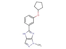 5-[3-(cyclopentyloxy)phenyl]-1-methyl-1,4-dihydroimidazo[4,5-c]pyrazole